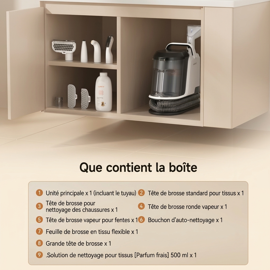 Shampouineuse CleanAndCozy compacte | 18KPa