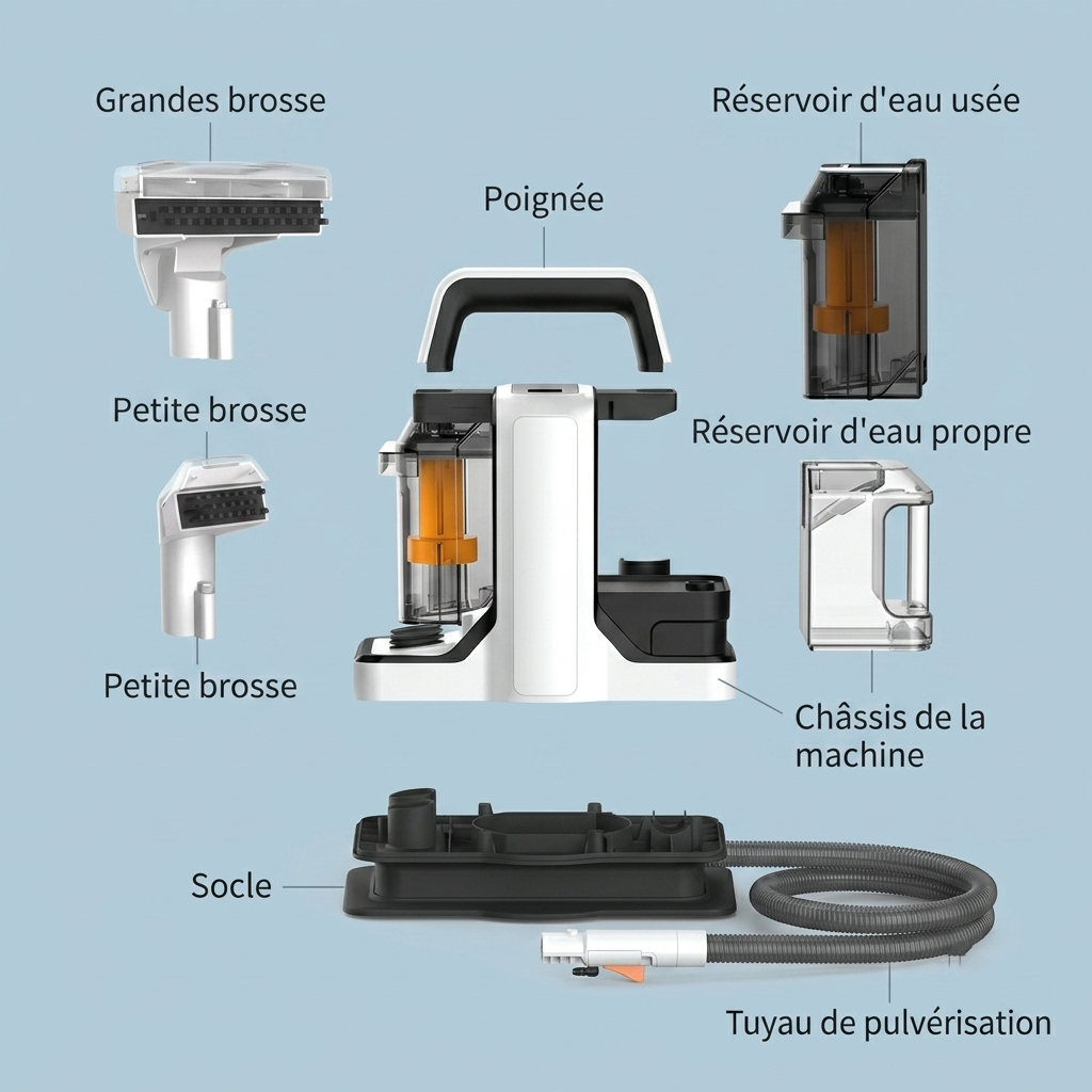 Shampouineuse CleanAndCozy haute pression | 750W